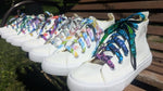 Lace Up Pattern With Red Aglets