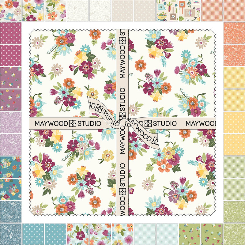 10in Squares Cottontail Farm, 42pcs/bundle