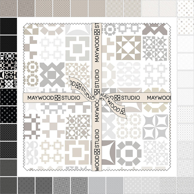 10in Squares Colorblock Party Neutrals, 42pcs/bundle