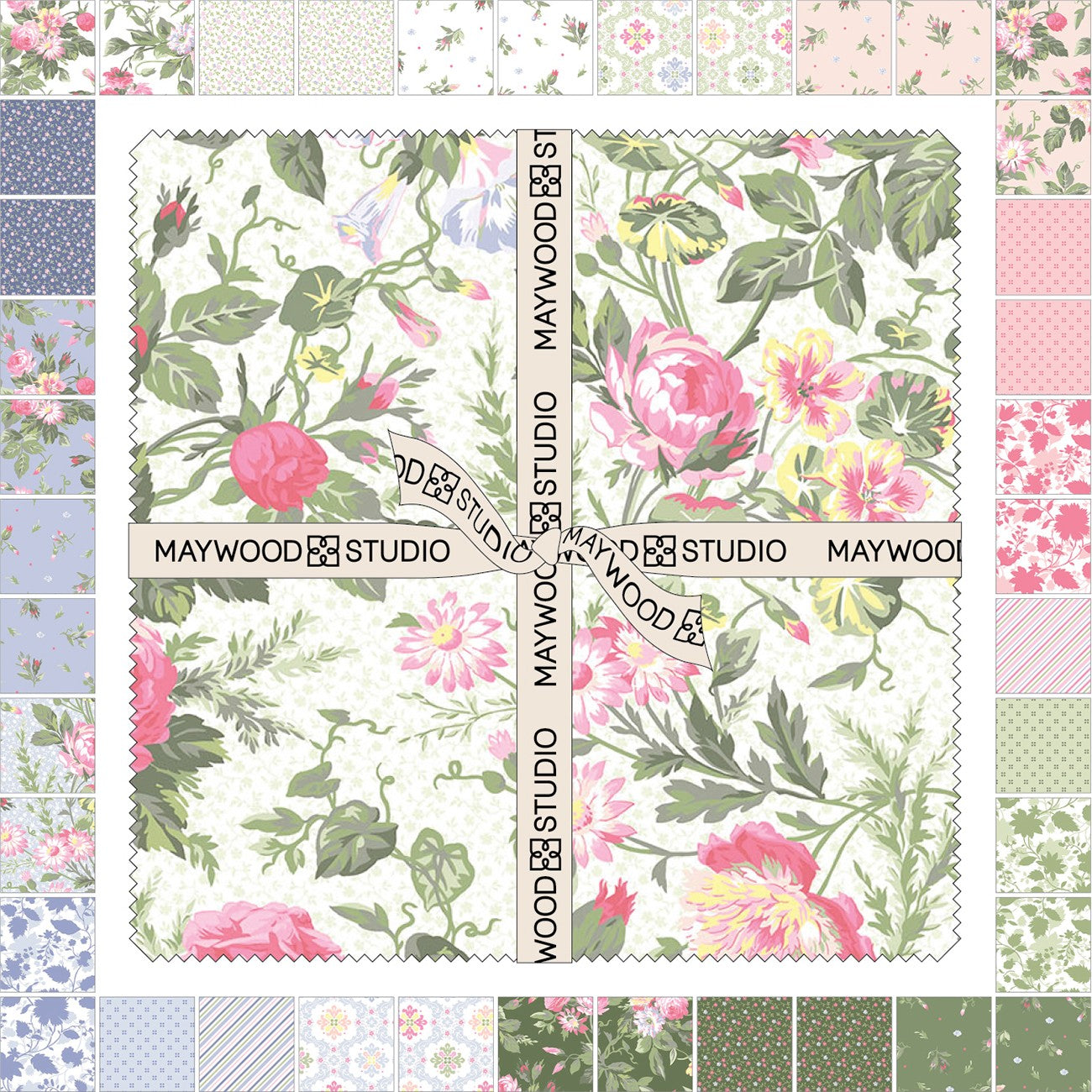 10in Squares Garden Club 42pcs/bundle