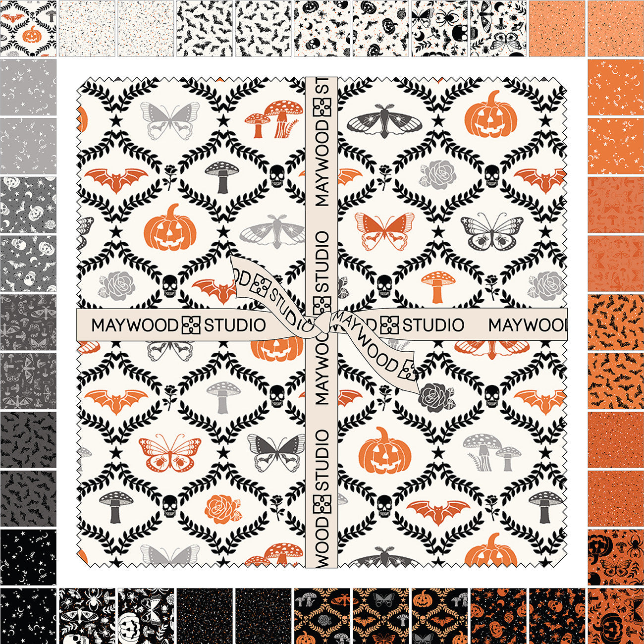 10in Squares Goth Gardens, 42pcs/bundle