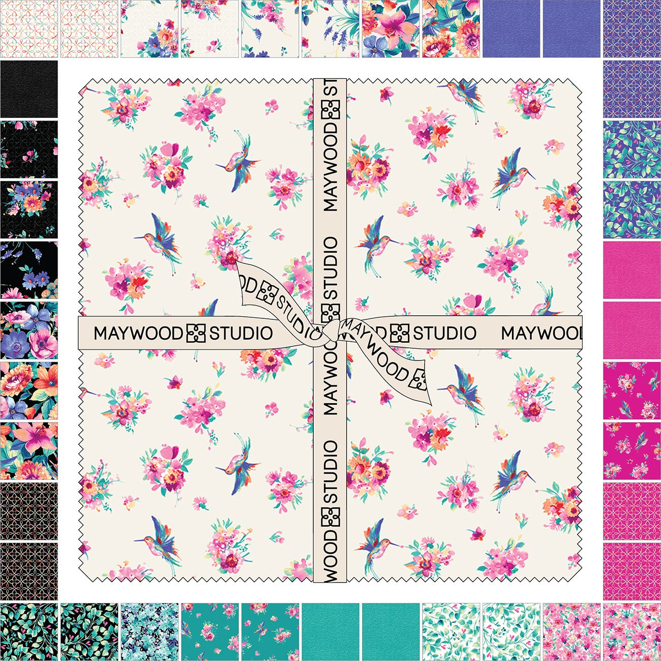 10in Squares Summer Buzz, 42pcs/bundle