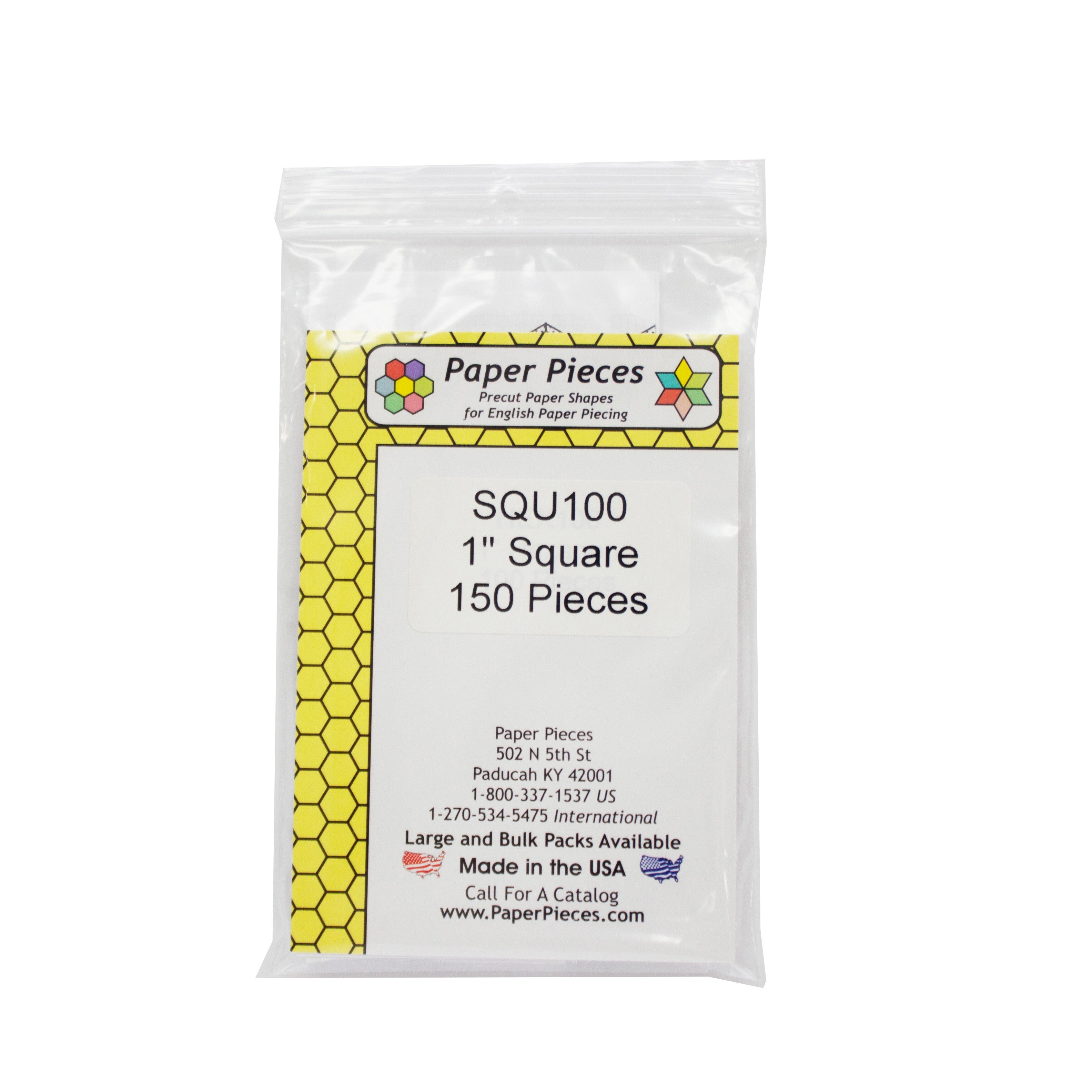 Paper Piece Square Pack 1in 150pc