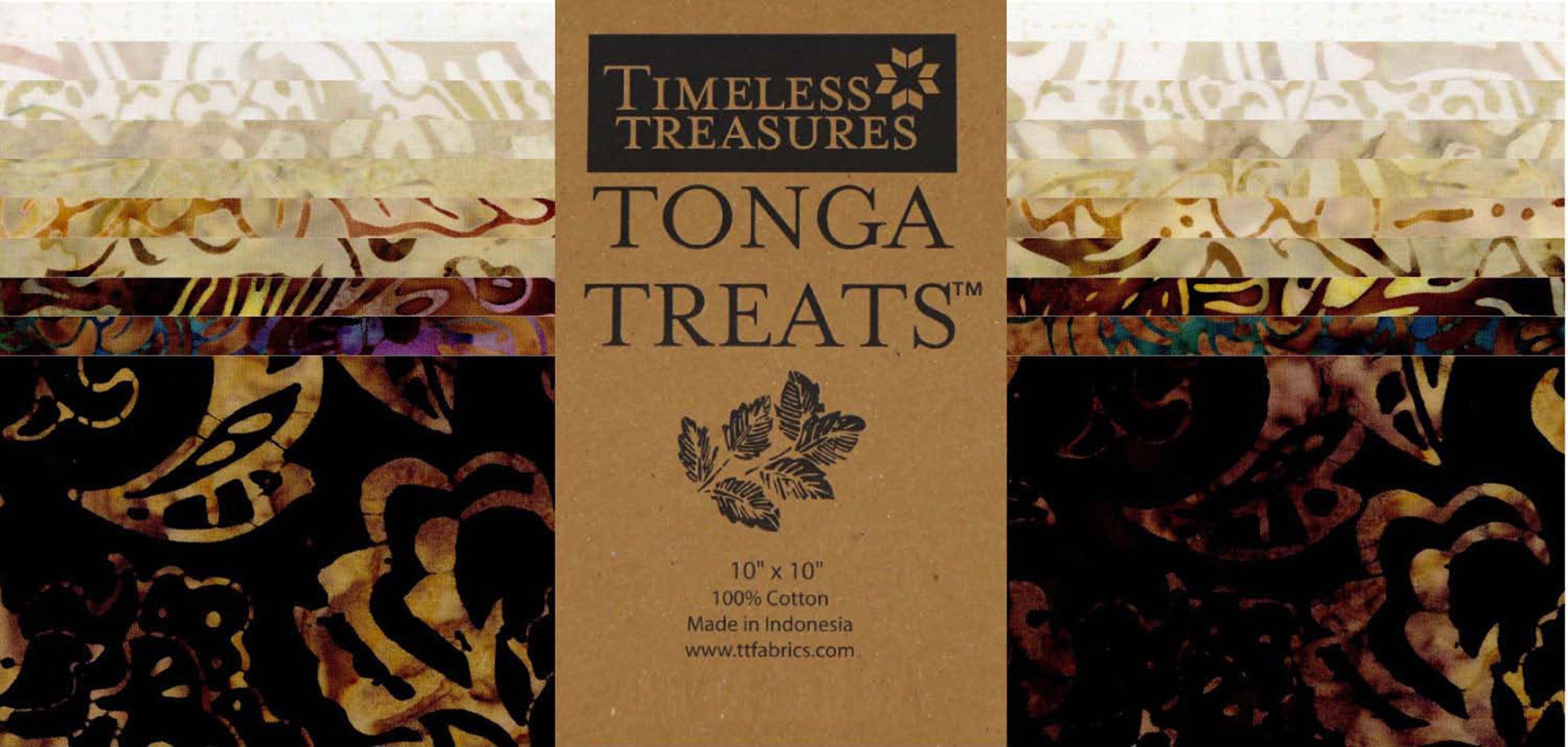10in Squares Tonga Batik Cabo, 42pcs/bundle