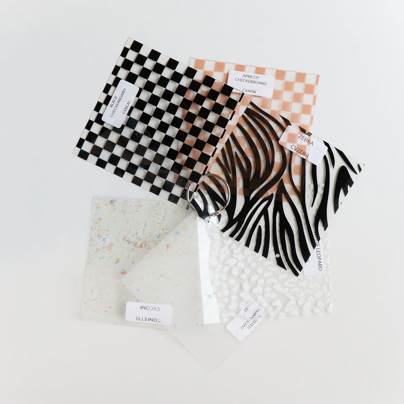 Sallie Tomato Fabric Sample Set – Clear Vinyl