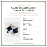 Product Specifications – Sallie Tomato Fabric Sample Set – Mesh