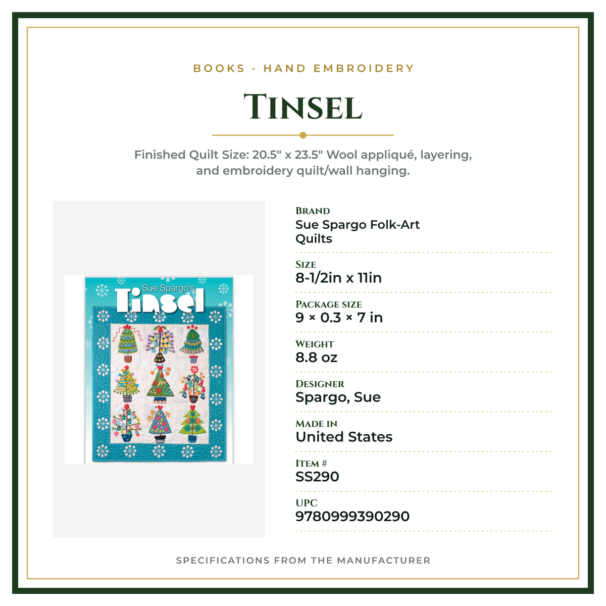 Product Specifications – Tinsel