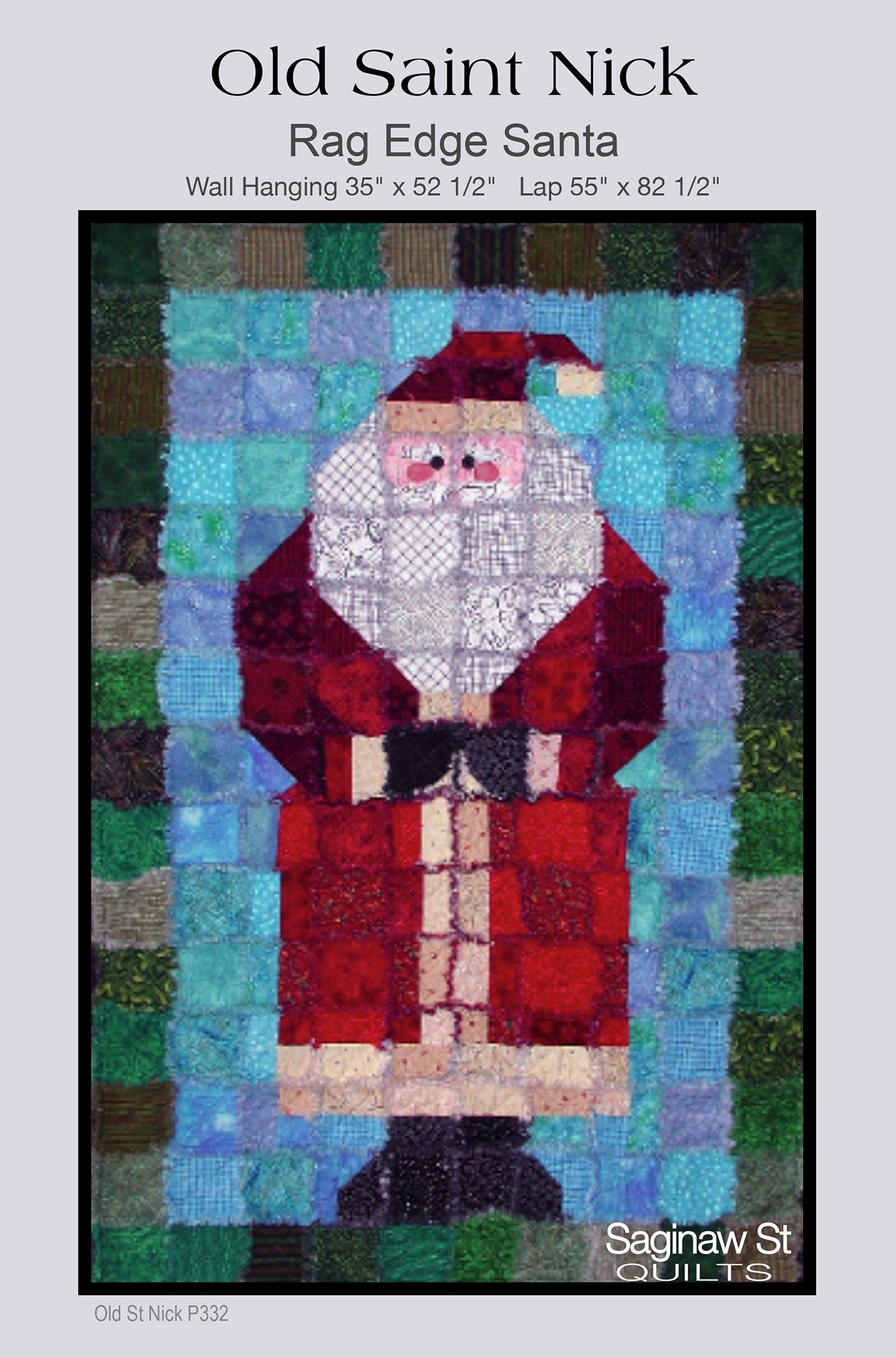 Old Saint Nick Rag Edge Santa