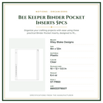 Product Specifications – Bee Keeper Binder Pocket Inserts 5pcs