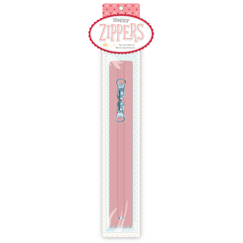 Lori Holt Happy Zippers 16in Coral