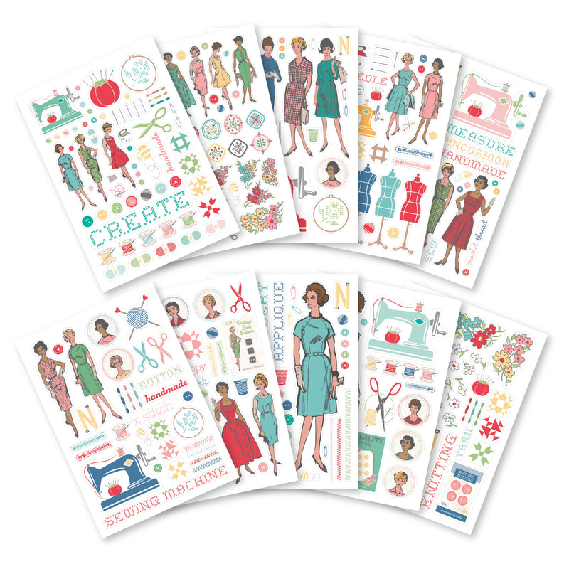 Lori Holt My Happy Place Sticker Set