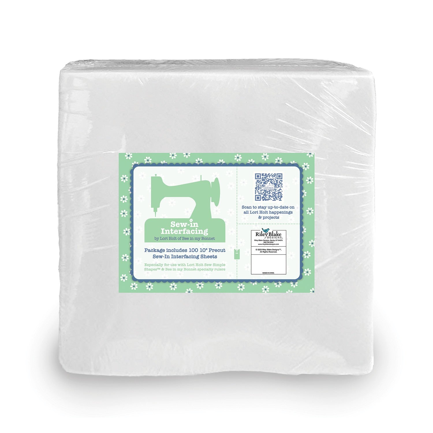 Lori Holt Sew-In Interfacing 10in Precut Squares