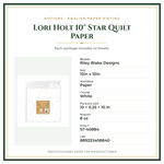 Product Specifications – Lori Holt 10" Star Quilt Paper