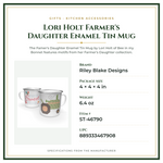 Product Specifications – Lori Holt Farmer's Daughter Enamel Tin Mug