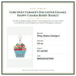 Product Specifications – Lori Holt Farmer's Daughter Enamel Happy Charm Berry Basket