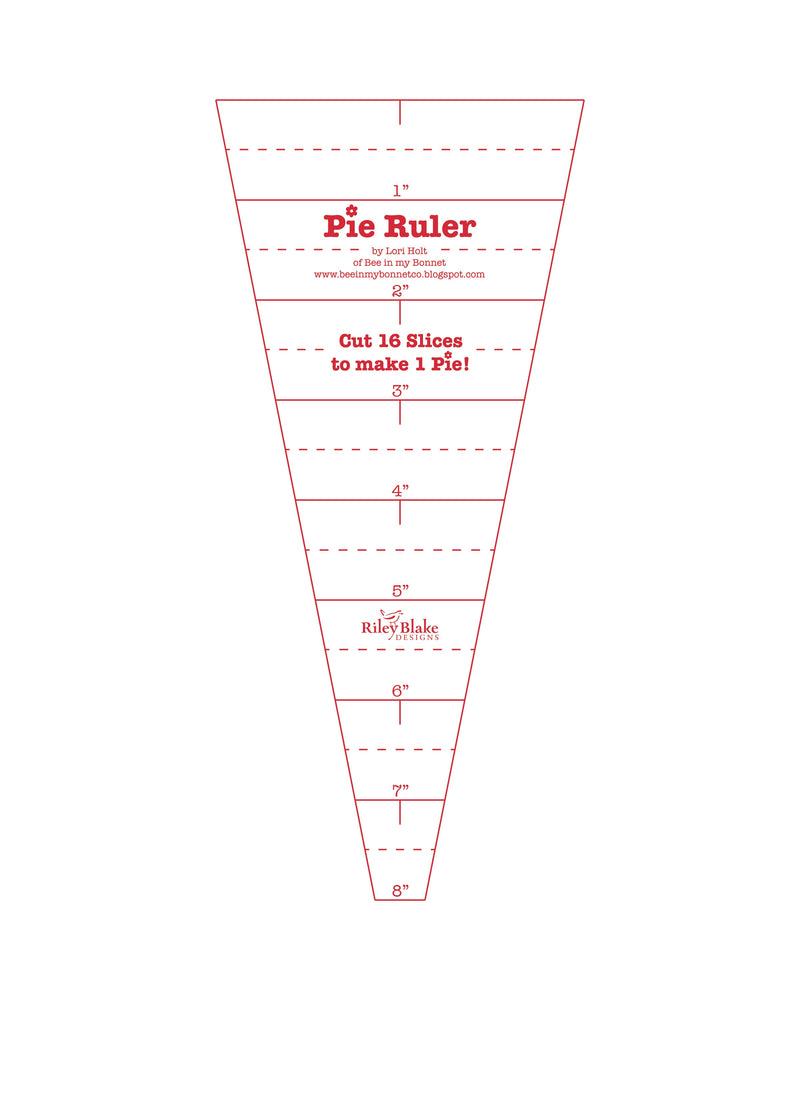 Lori Holt Pie Ruler 22-1/2 Degree
