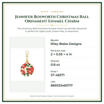 Product Specifications – Jennifer Bosworth Christmas Ball Ornament Enamel Charm