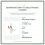 Product Specifications – Jennifer Long Clara Enamel Charm