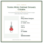 Product Specifications – Tasha Noel Gnome Enamel Charm