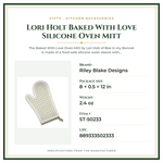 Product Specifications – Lori Holt Baked With Love Silicone Oven Mitt