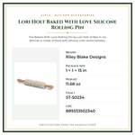 Product Specifications – Lori Holt Baked With Love Silicone Rolling Pin