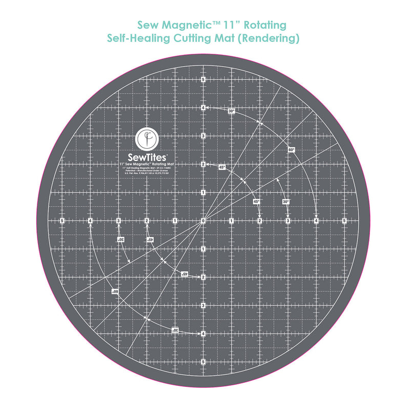 Sew Magnetic 11in Rotating Self-Healing Cutting Mat