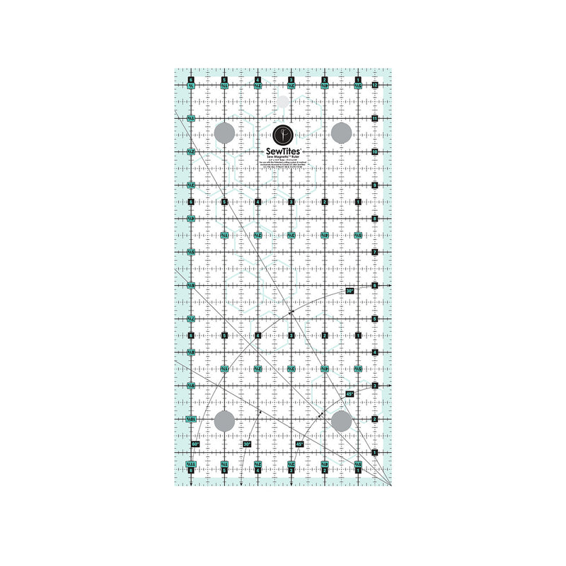 Sew Magnetic 6-1/2in x 12-1/2in Ruler Right Handed
