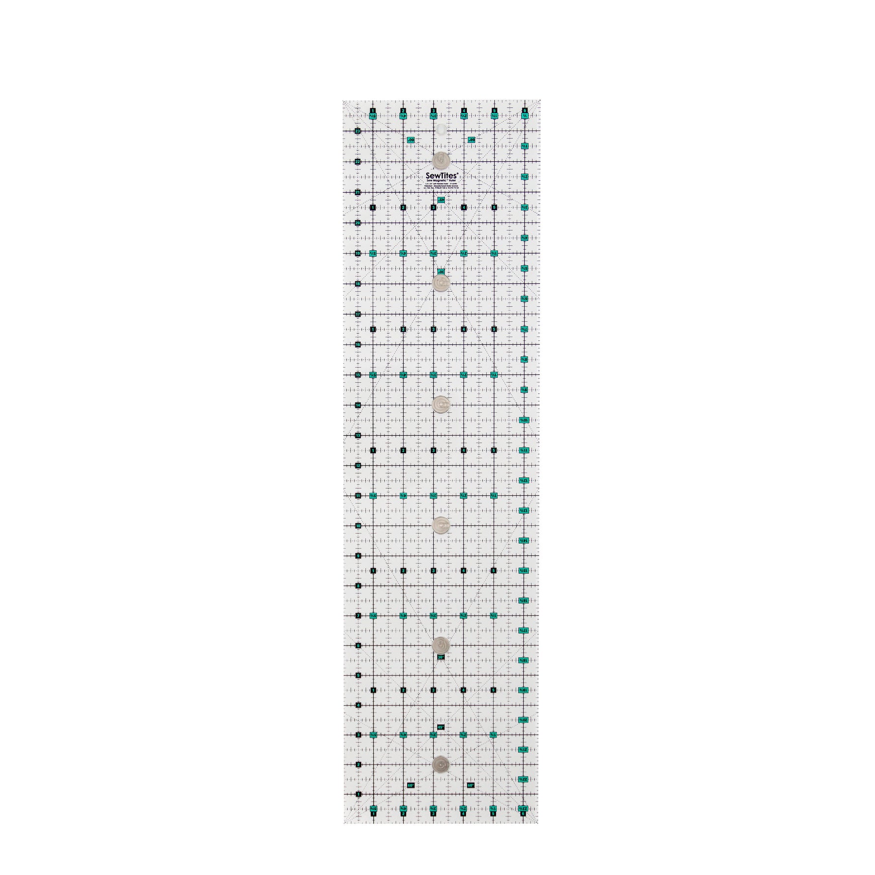 Sew Magnetic 6-1/2in x 24in Ruler Left Handed