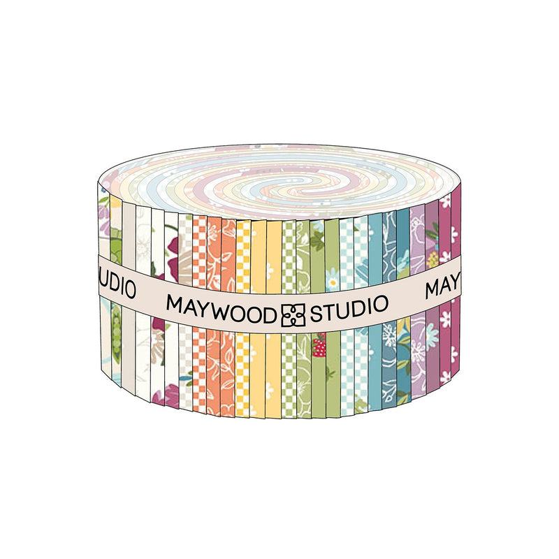 2.5in Strips Cottontail Farm, 40pcs/bundle