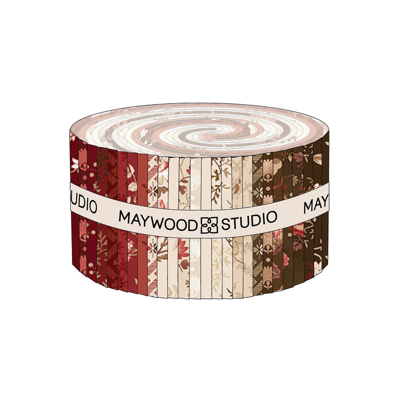 2.5in Strips Madder Rose, 40pcs/bundle