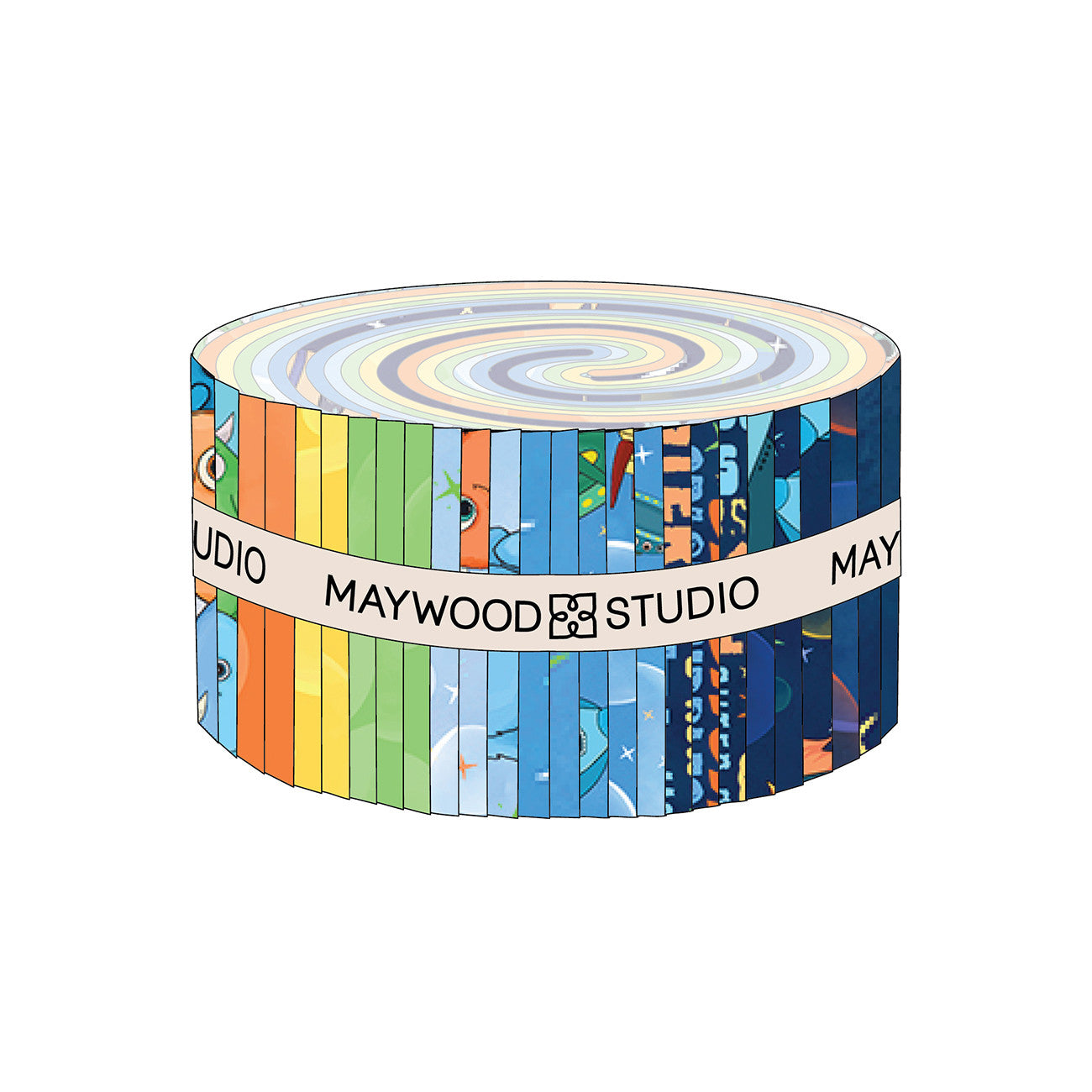 2-1/2in Strips Space Monsters, 40pcs/bundle