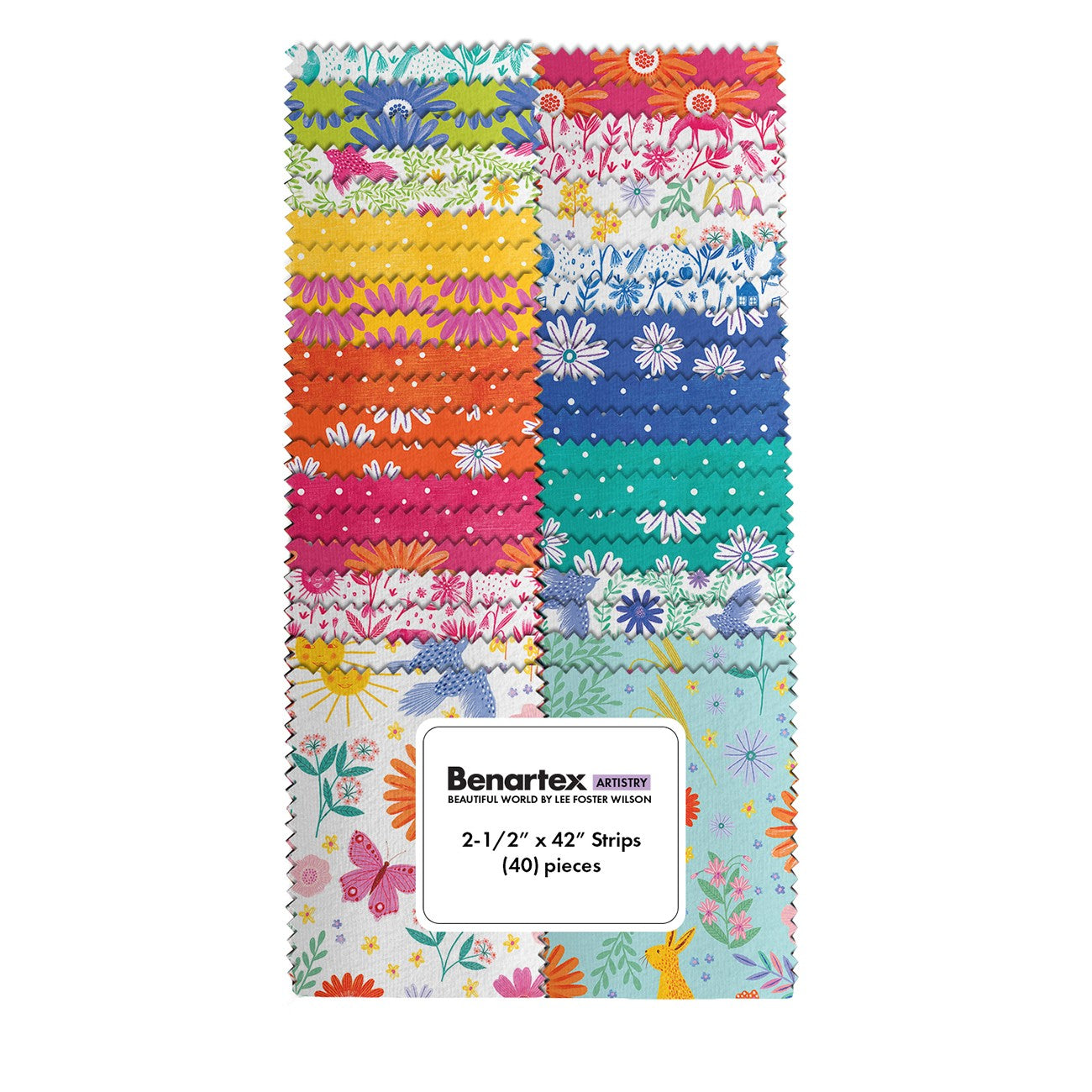 Beautiful World 2.5in Strips, 40pcs/bundle
