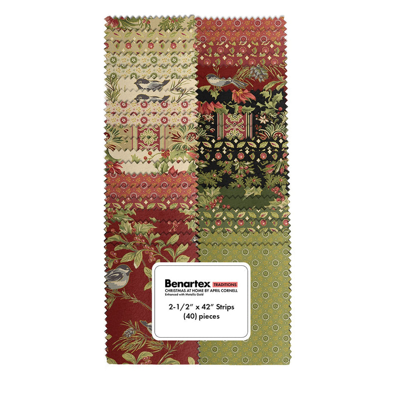 Christmas at Home 2.5in Strips, 40pcs/bundle