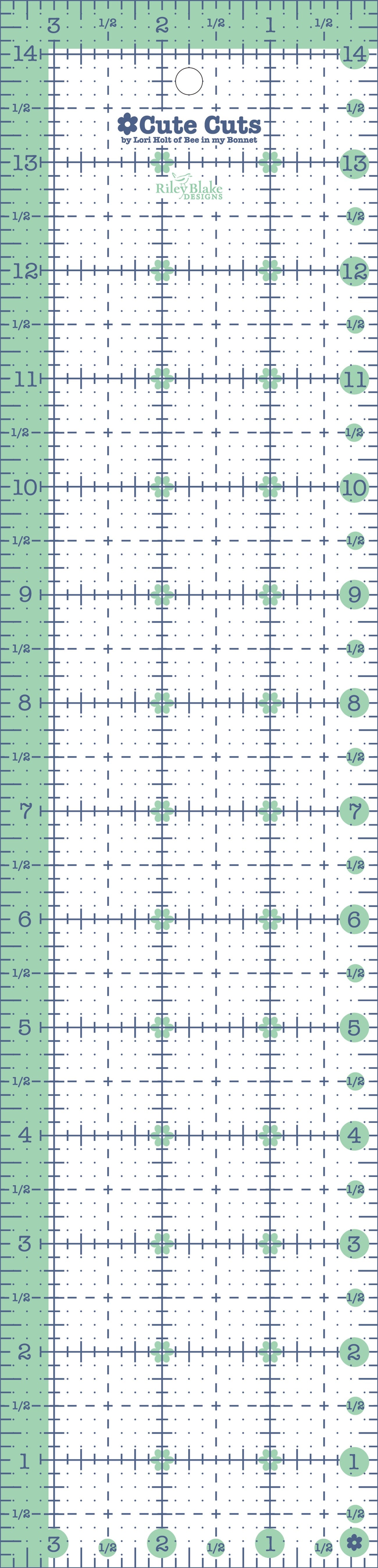 3-1/2in x 14-1/2in Cute Cut Ruler