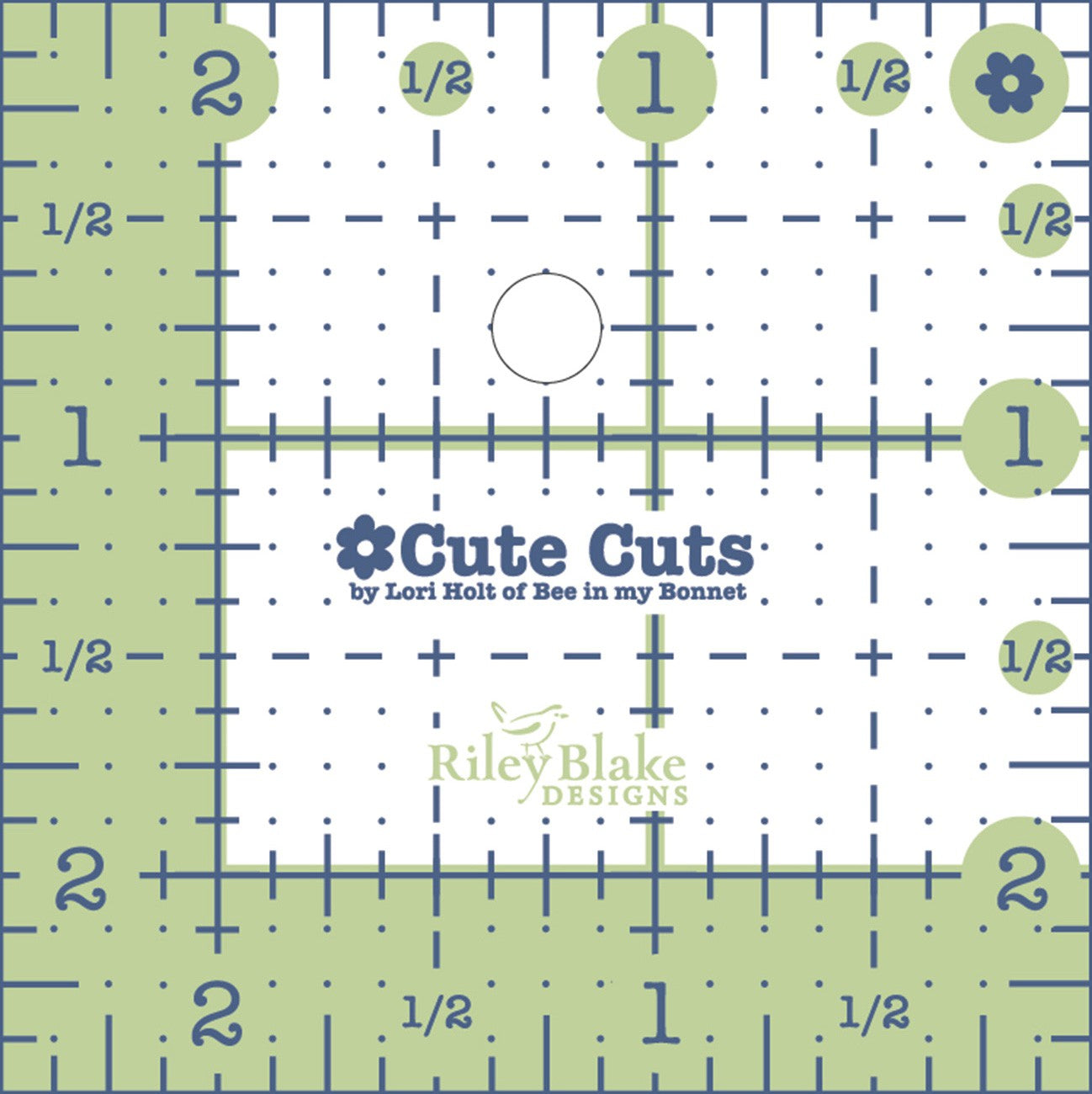 Cute Cut Ruler Square 2-1/2in x 2-1/2in