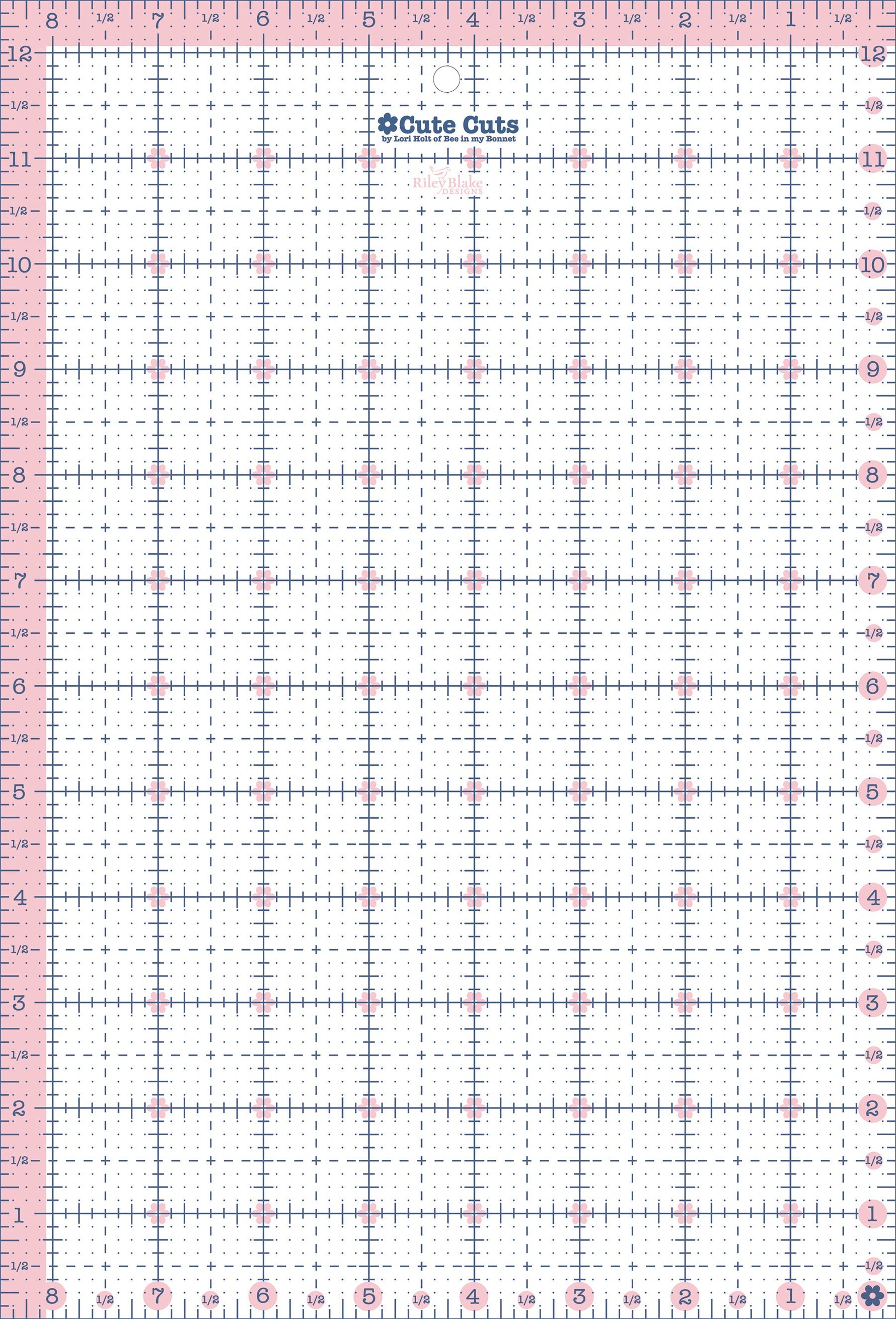 Lori Holt Cute Cuts Ruler 8-1/2in x 12-1/2in