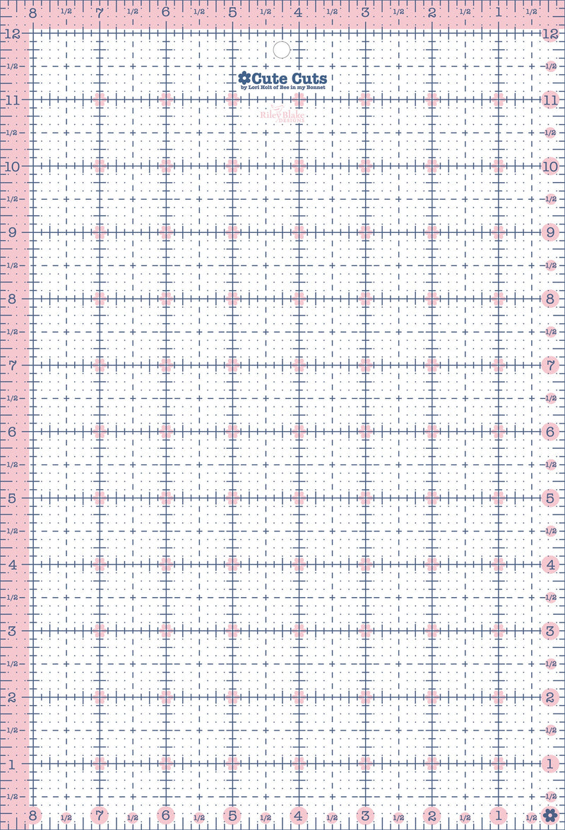 Lori Holt Cute Cuts Ruler 8-1/2in x 12-1/2in
