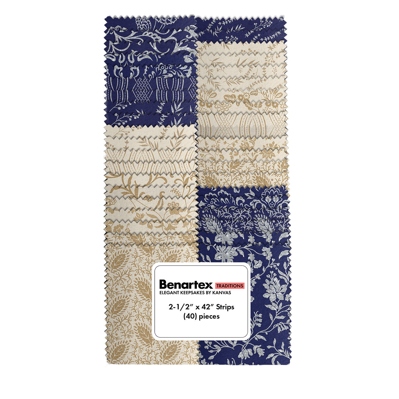 Elegant Keepsakes 2-1/2in Strips, 40pcs/bundle