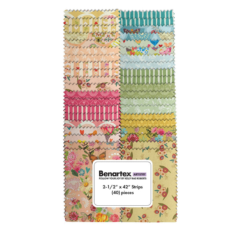 2.5in Strips Follow Your Joy, 40pcs/bundle