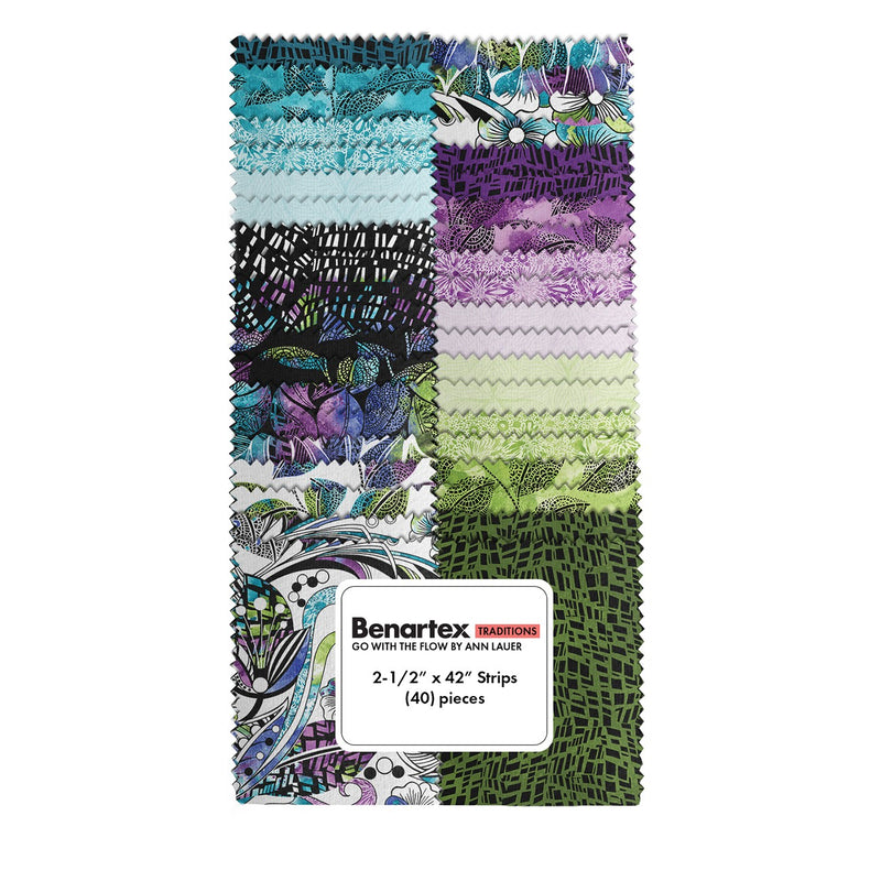 2.5in Strips Go With The Flow, 42pcs/bundle