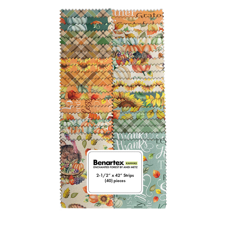 Give Thanks 2-1/2in Strips, 40pcs/bundle