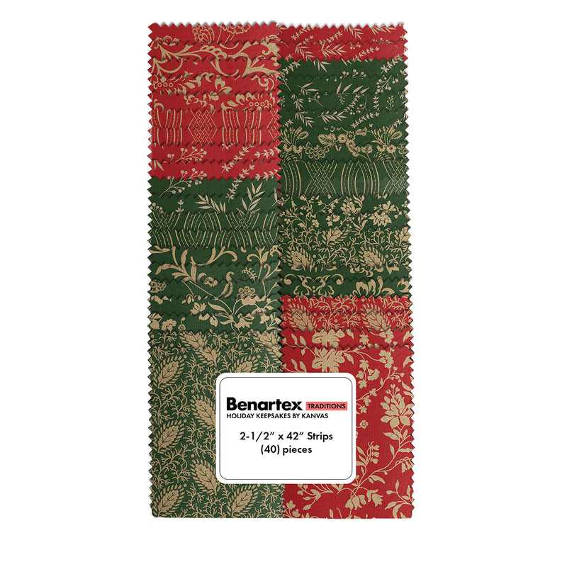 Holiday Keepsakes 2-1/2in Strips, 40pcs/bundle