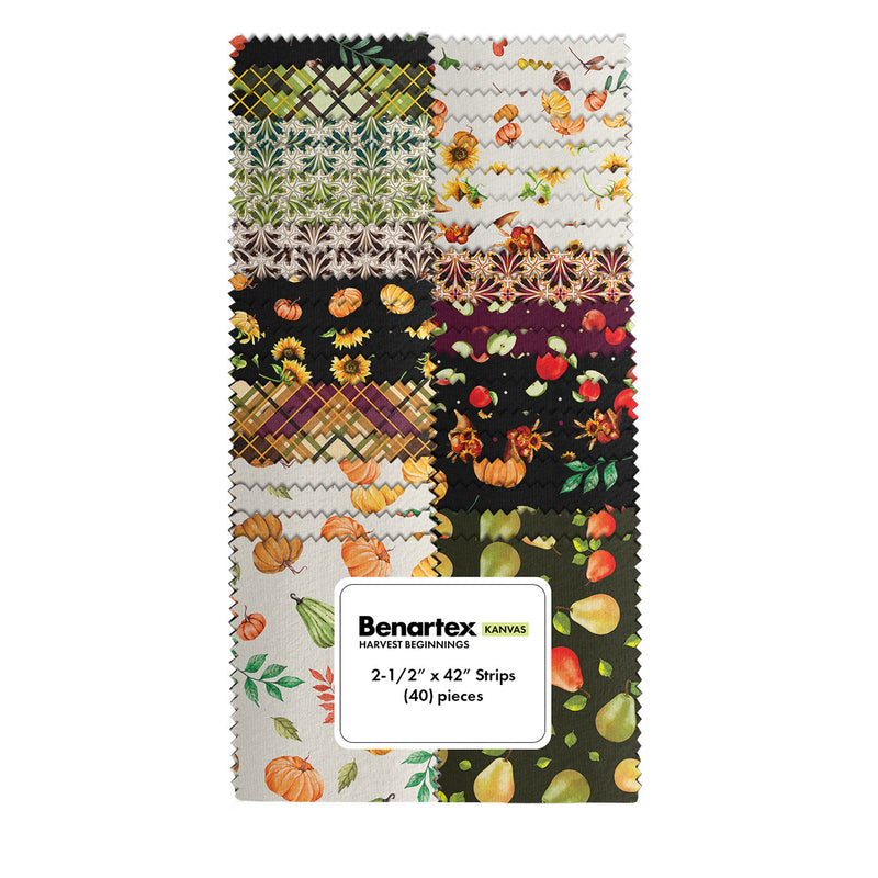 Harvest Beginnings 2-1/2in Strips, 40pcs/bundle