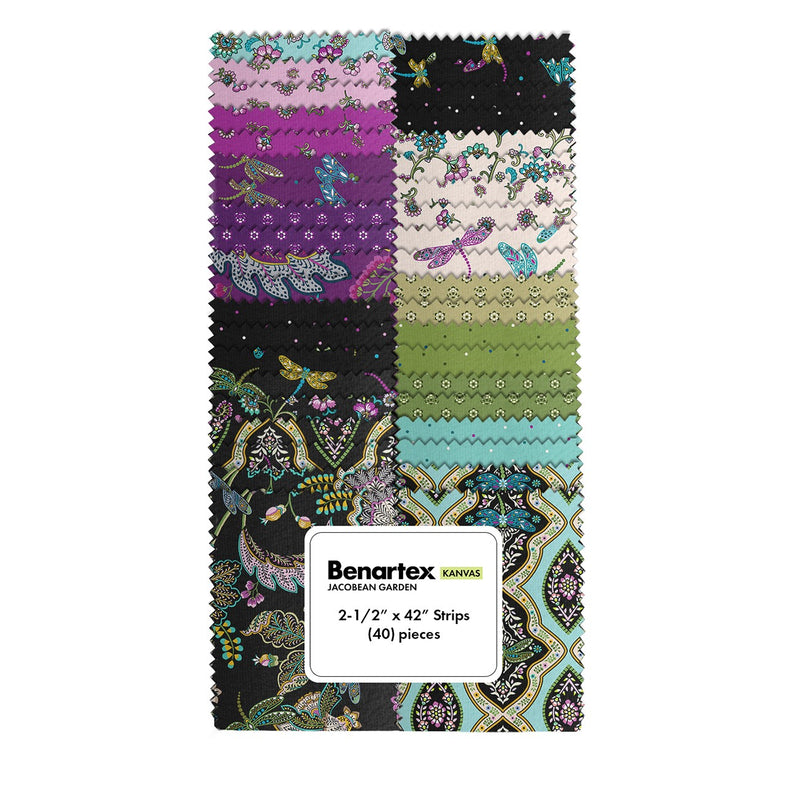 Jacobean Garden 2.5in Strips, 40pcs/bundle