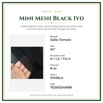 Product Specifications – Mini Mesh Black 1yd