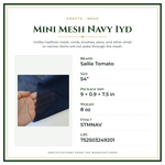 Product Specifications – Mini Mesh Navy 1yd