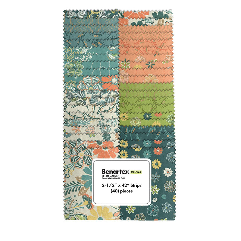 Retro Garden 2.5in Strips, 40pcs/bundle