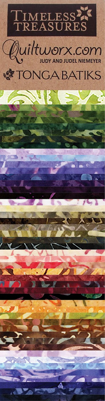 2.5in Strips Apple Cider Batiks, Precuts 48 Pieces