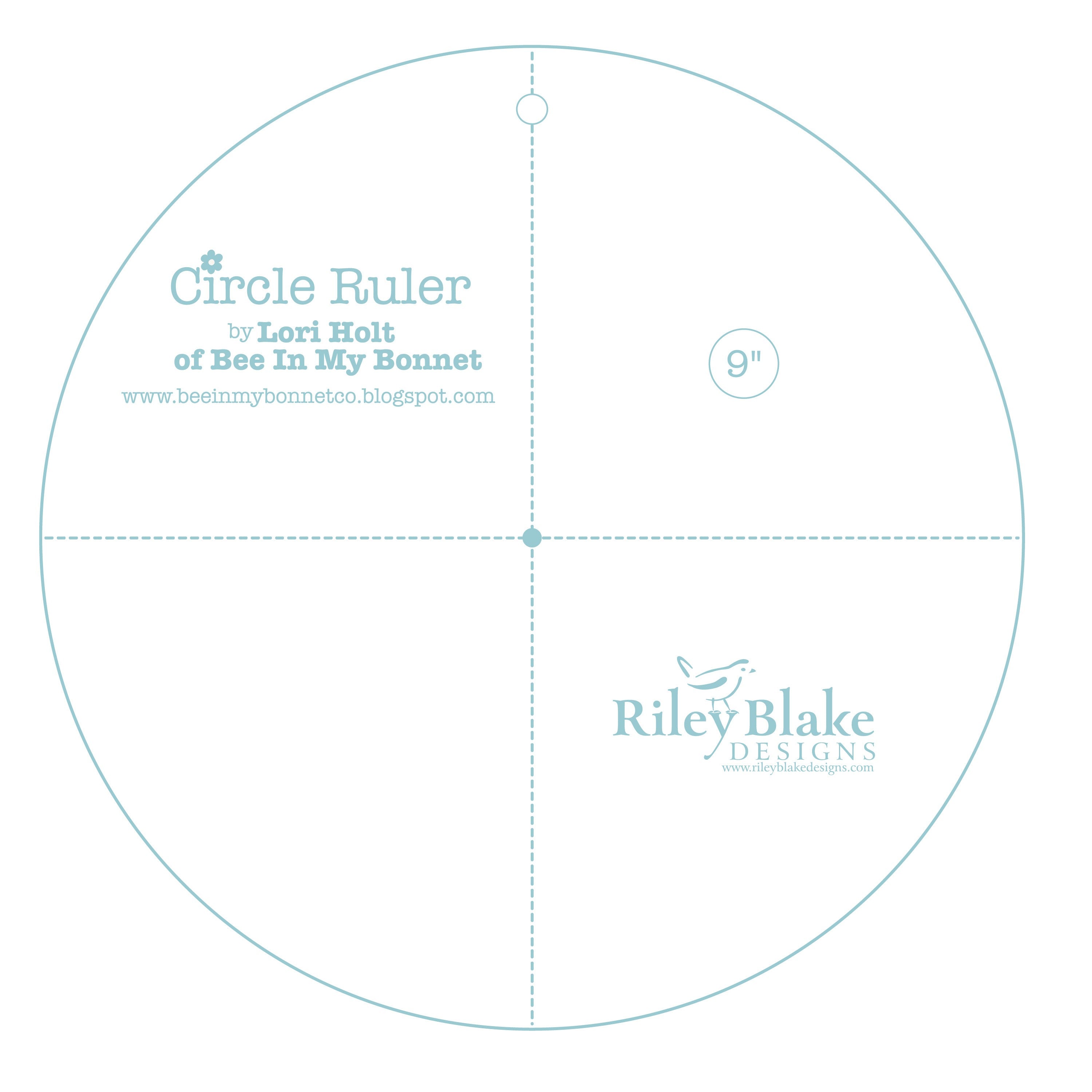 Lori Holt Circle Ruler 9in