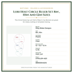 Product Specifications – Lori Holt Circle Ruler Set 8in , 10in  And 12in  Sizes